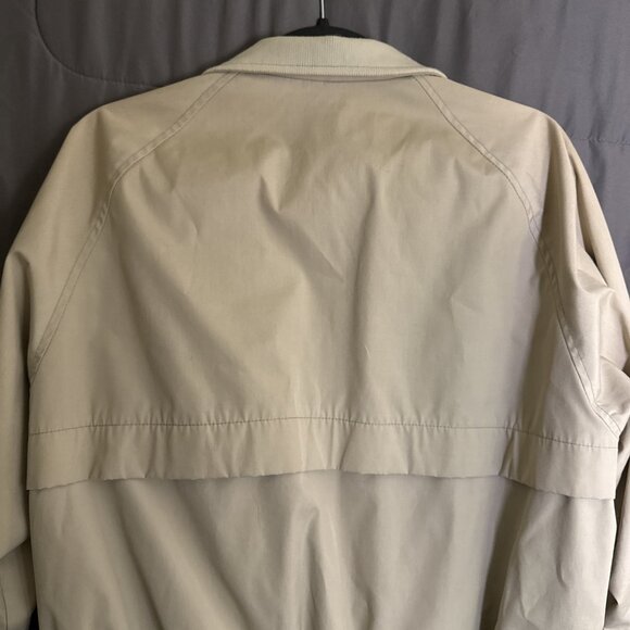 Vintage L.L. Bean Windbreaker Jacket Mens Size 42 Cream Zip Pockets - Picture 6 of 16